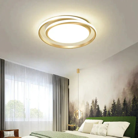 Modern Simple Bedroom Creative Circular LED Ceiling Lamp Ceiling