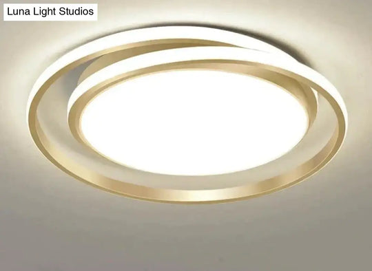 Modern Simple Bedroom Creative Circular Led Ceiling Lamp