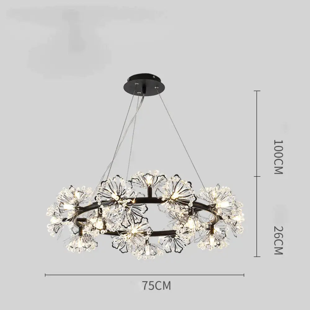 Modern Simple Bedroom Restaurant Light Luxury Crystal Creative Personality Living Room Round