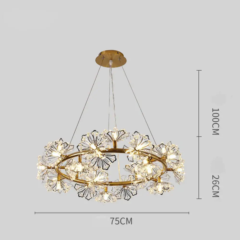 Modern Simple Bedroom Restaurant Light Luxury Crystal Creative Personality Living Room Round