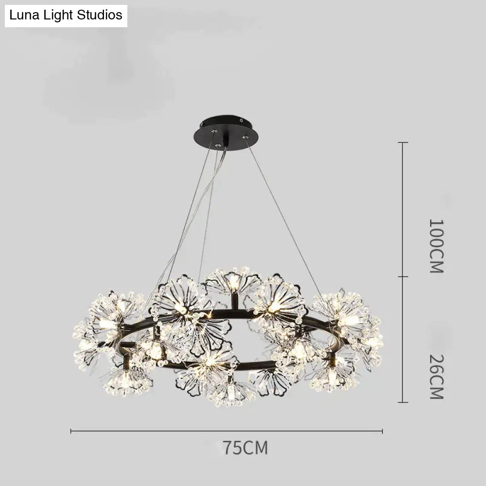 Modern Simple Bedroom Restaurant Light Luxury Crystal Creative Personality Living Room Round