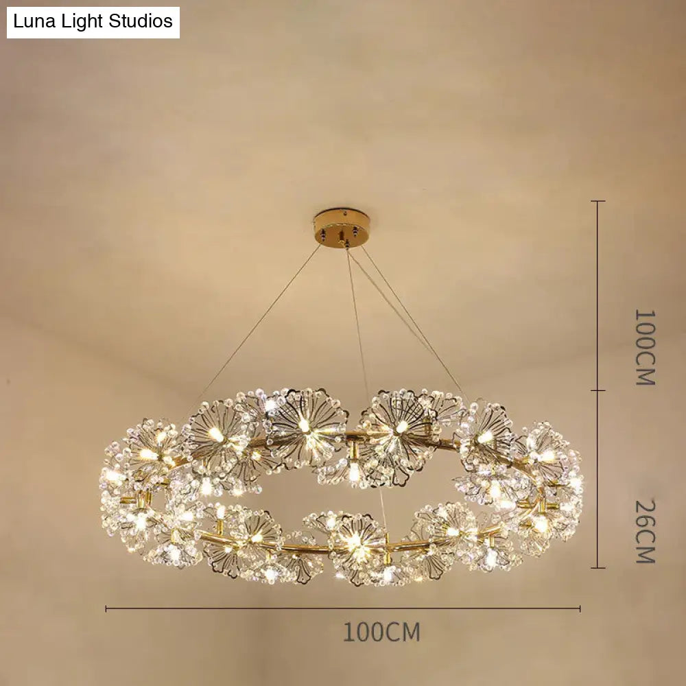 Modern Simple Bedroom Restaurant Light Luxury Crystal Creative Personality Living Room Round