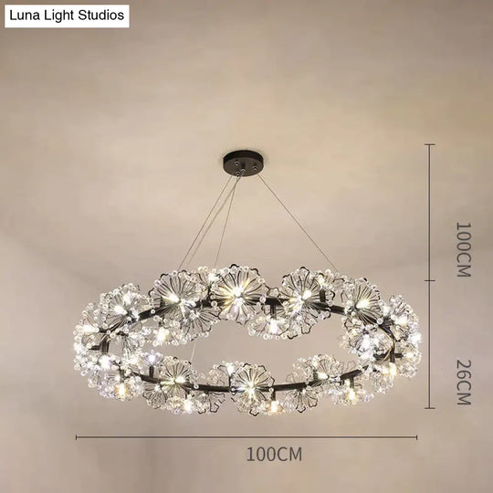 Modern Simple Bedroom Restaurant Light Luxury Crystal Creative Personality Living Room Round