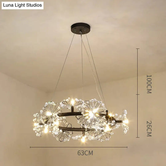 Modern Simple Bedroom Restaurant Light Luxury Crystal Creative Personality Living Room Round