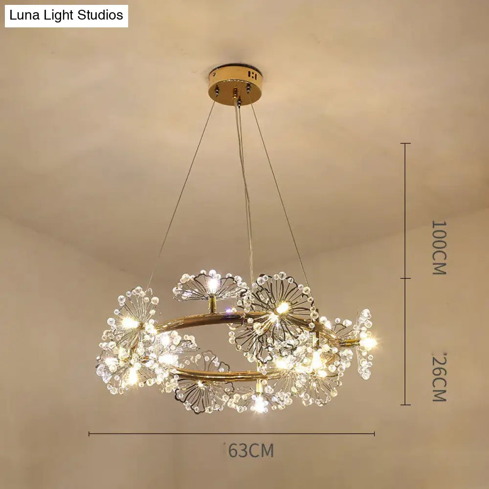 Modern Simple Bedroom Restaurant Light Luxury Crystal Creative Personality Living Room Round