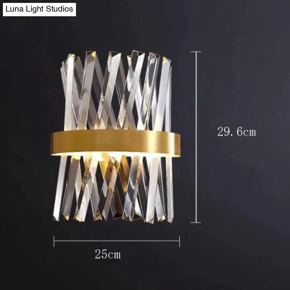 Modern Simple Corridor Crystal Copper Wall Lamp 24W / Withled Light Source Lamps