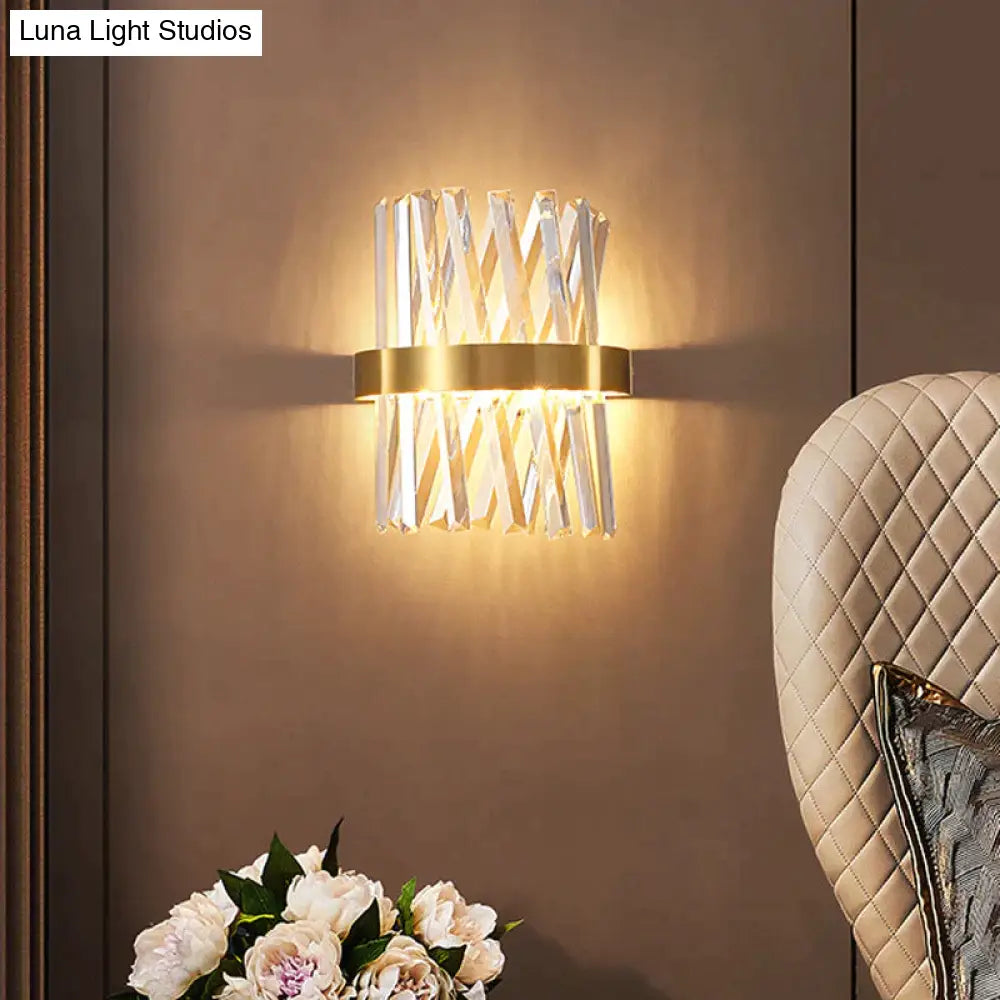 Modern Simple Corridor Crystal Copper Wall Lamp Lamps