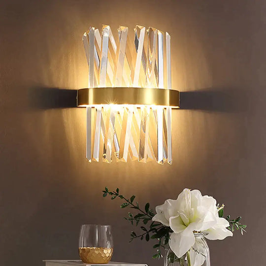 Modern Simple Corridor Crystal Copper Wall Lamp Lamps