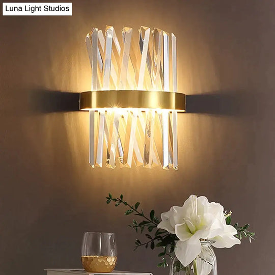 Modern Simple Corridor Crystal Copper Wall Lamp Lamps