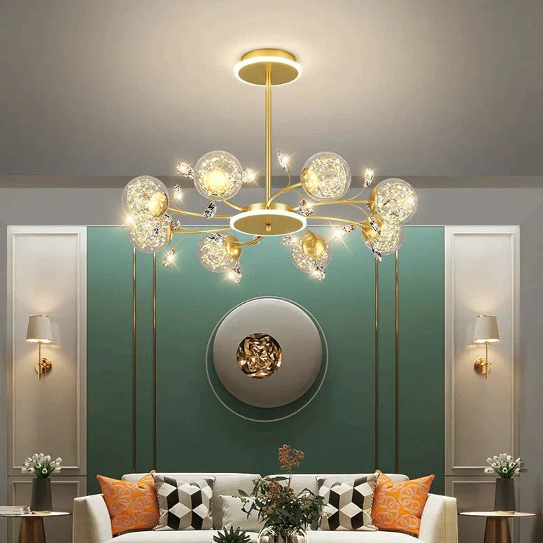Modern Simple Crystal Living Room Dining Room Lamp Hanging Lamp
