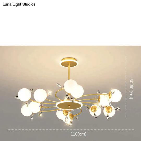 Modern Simple Crystal Living Room Dining Lamp Hanging Pendant