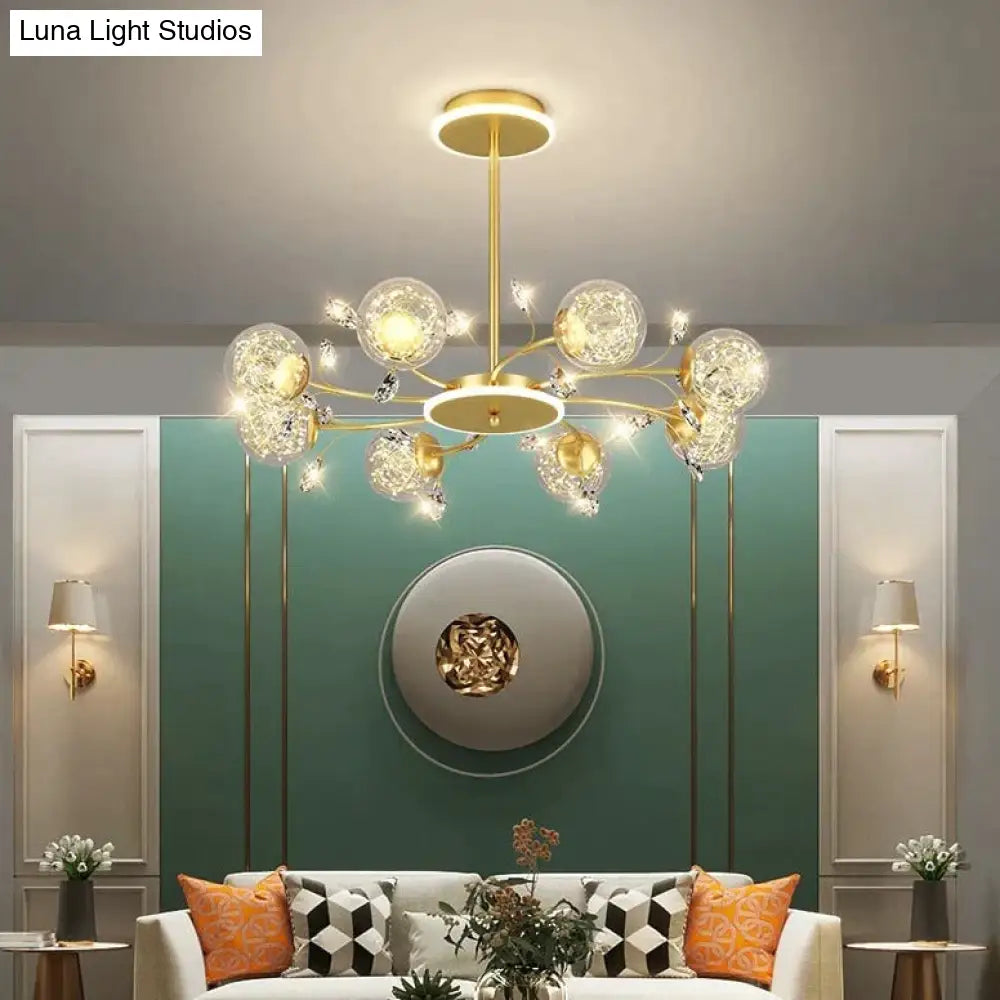 Modern Simple Crystal Living Room Dining Lamp Hanging Pendant