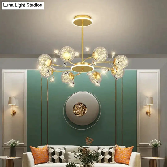 Modern Simple Crystal Living Room Dining Lamp Hanging Pendant