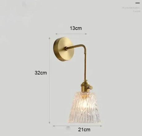 Modern Simple Nordic Living Room Bedroom Copper Wall Lamp C / Without bulb Copper Wall Lamps