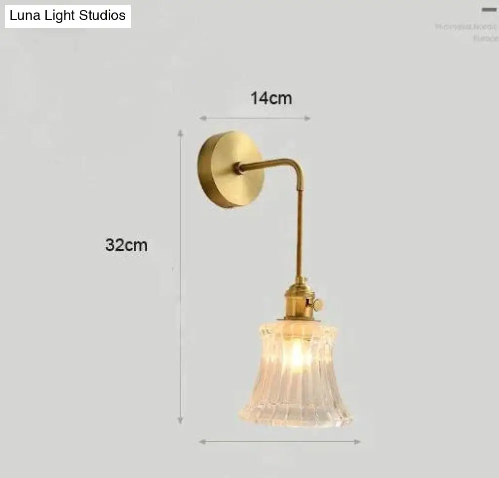 Modern Simple Nordic Living Room Bedroom Copper Wall Lamp Copper Wall Lamps