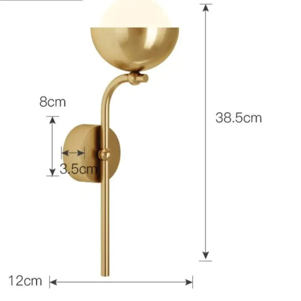 Modern Simple Room Corridor Living Room Copper Wall Lamp Golden Copper Wall Lamps
