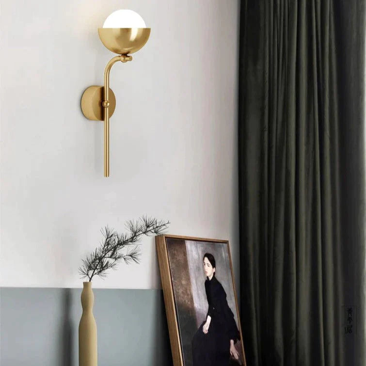 Modern Simple Room Corridor Living Copper Wall Lamp Lamps