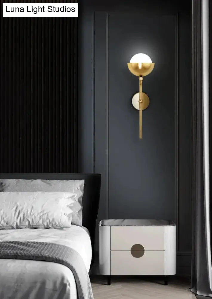 Modern Simple Room Corridor Living Room Copper Wall Lamp Copper Wall Lamps