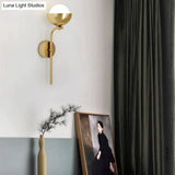 Modern Simple Room Corridor Living Room Copper Wall Lamp Copper Wall Lamps