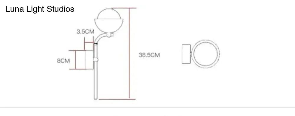 Modern Simple Room Corridor Living Room Copper Wall Lamp Copper Wall Lamps