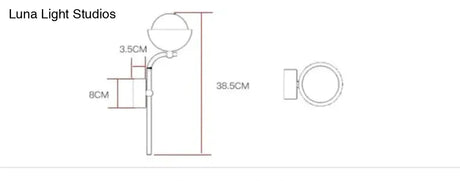 Modern Simple Room Corridor Living Room Copper Wall Lamp Copper Wall Lamps