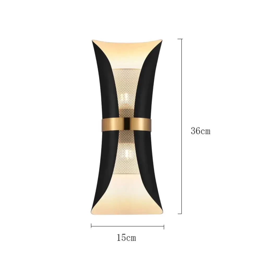 Modern Simple Wall Lamp Lights Scone for Bedroom Bathroom Black Gold Black and white Wall Light