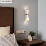 Modern Simple Wall Lamp Lights Scone for Bedroom Bathroom Black Gold Wall Light