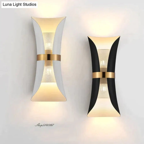 Modern Simple Wall Lamp Lights Scone for Bedroom Bathroom Black Gold Wall Light