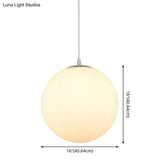 Modern Simple White Glass Round Ceiling Light For Restaurants - 1 Fixture