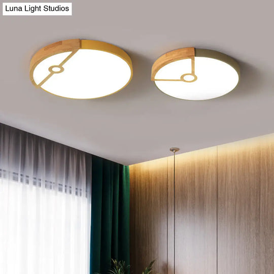 Modern Slim Round Led Flush Mount Ceiling Light For Living Room