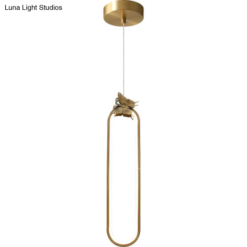 Modern Bronze Led Small Pendant Light With Creative Ceiling Design