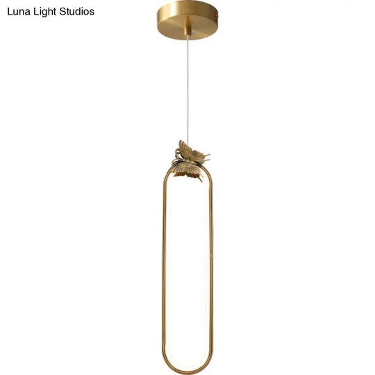 Modern Bronze Led Small Pendant Light With Creative Ceiling Design