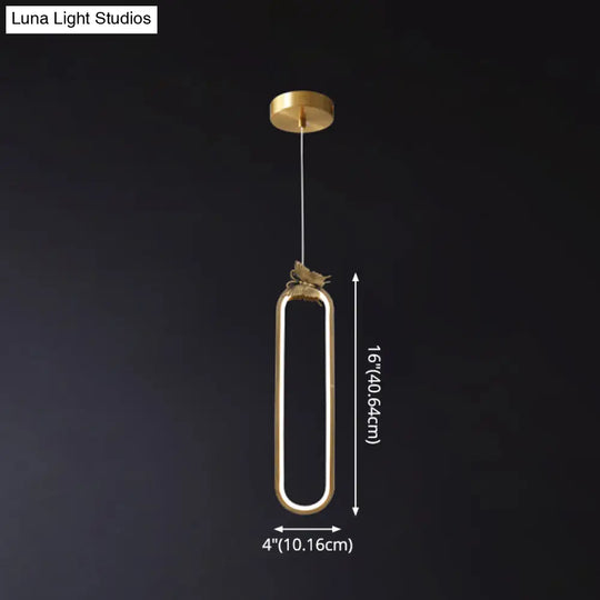 Modern Bronze Led Small Pendant Light With Creative Ceiling Design