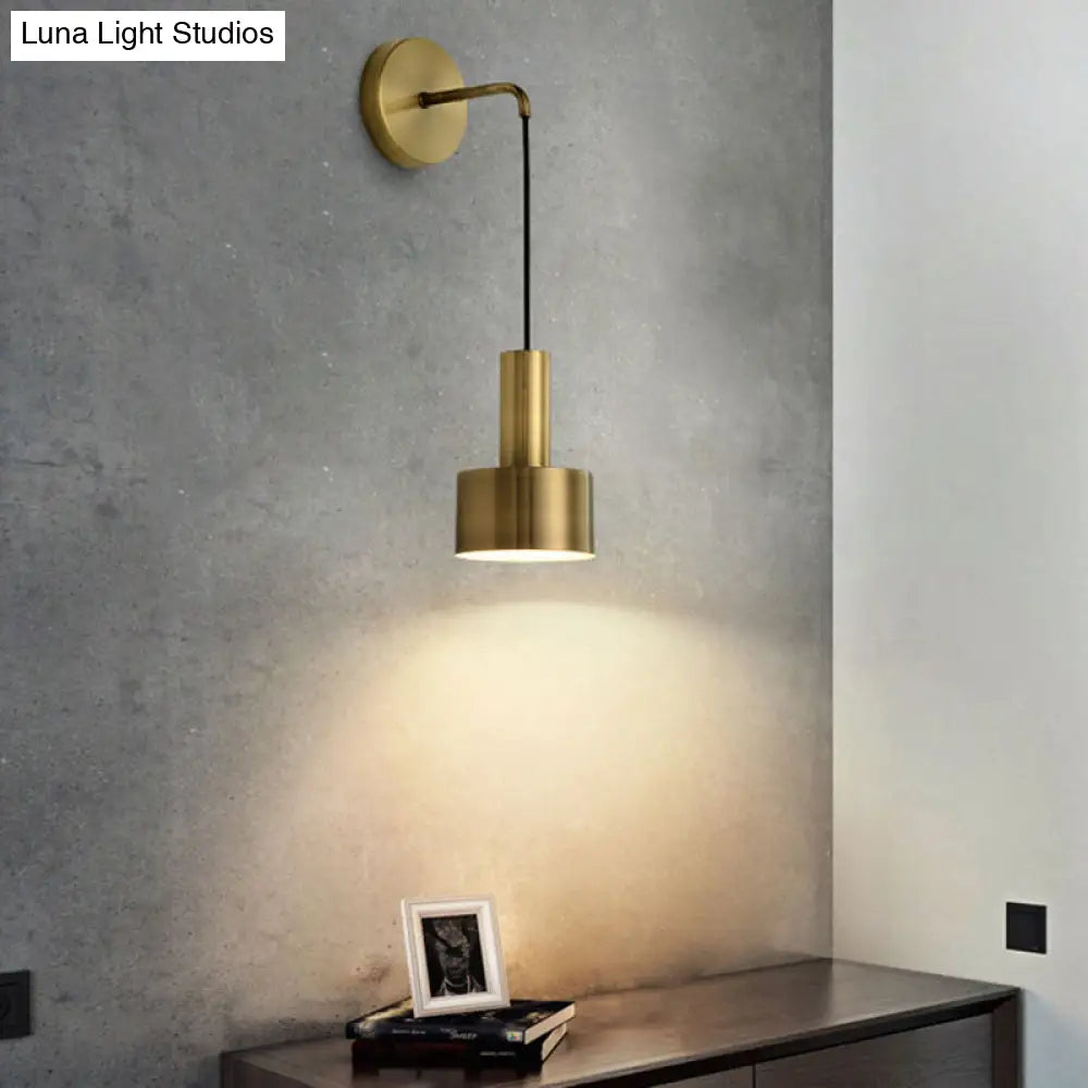 Modern Small Wall Mounted Metallic Bedside Reading Light