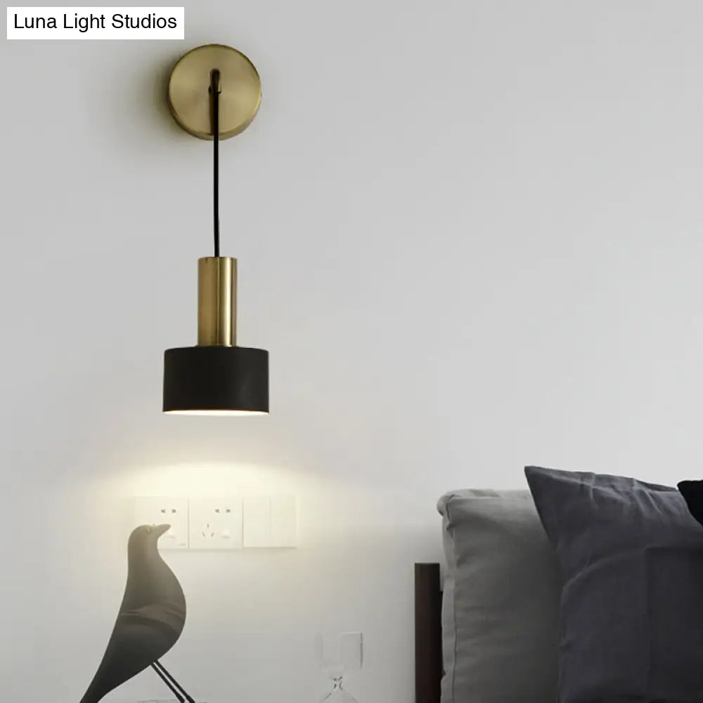 Modern Small Wall Mounted Metallic Bedside Reading Light