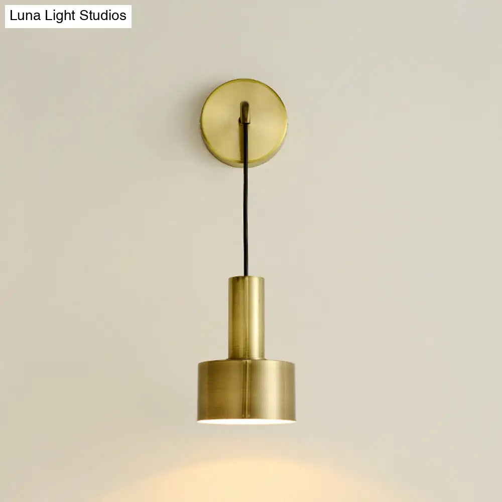 Modern Small Wall Mounted Metallic Bedside Reading Light