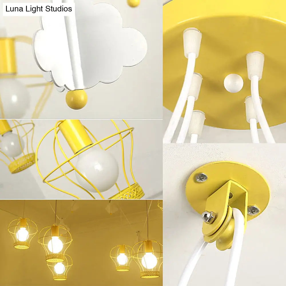 Modern Spider Pendant Light Iron Multi-Head Suspension For Stylish Living Room