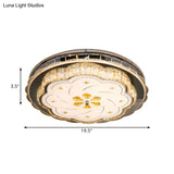 Modern Stainless - Steel Ceiling Light With Cut Crystal Blocks And Led Lighting Fixture