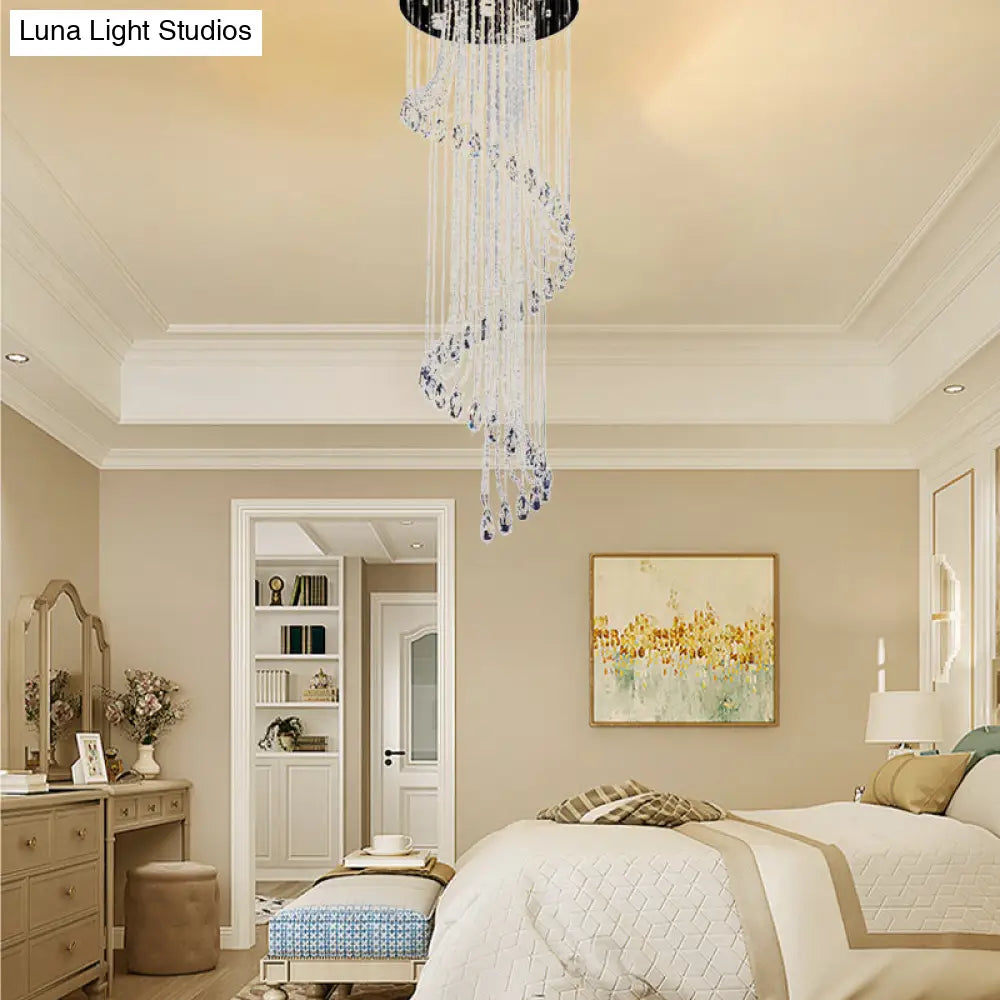 Modern Stainless - Steel Flush Mount Ceiling Light Fixture With 5 Bulbs