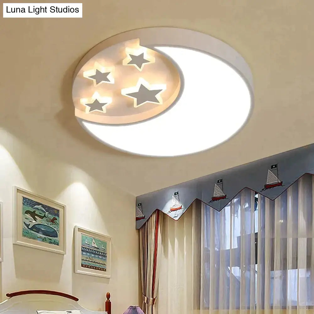 Modern Stars Lled Celling Lights For Living Room Bedroom Dining Acrylic Iron Body Indoor Home Lamp