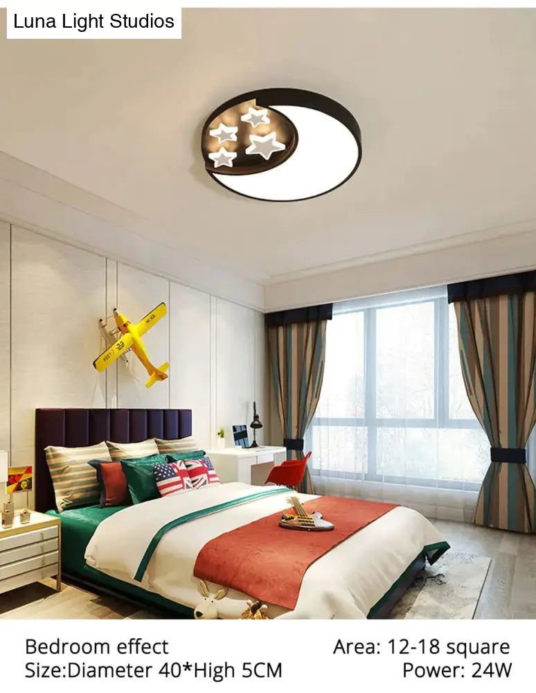 Modern Stars Lled Celling Lights For Living Room Bedroom Dining Acrylic Iron Body Indoor Home Lamp