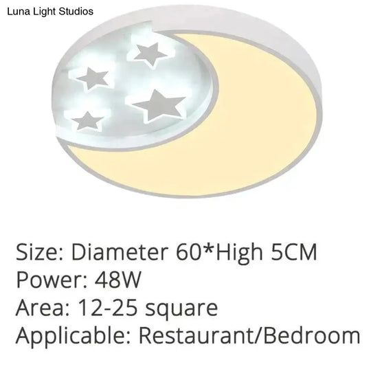 Modern Stars Lled Celling Lights For Living Room Bedroom Dining Acrylic Iron Body Indoor Home Lamp