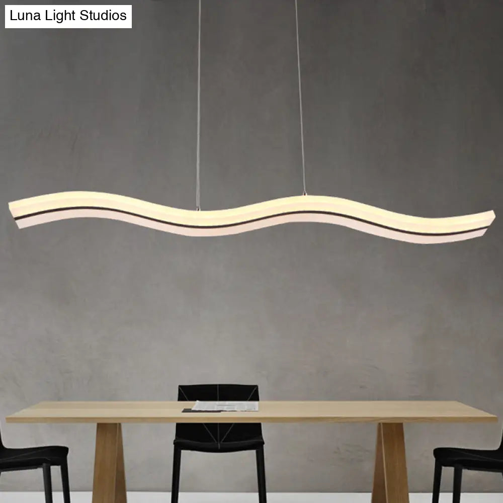 Modern Style Led Island Pendant Light With Acrylic Shade