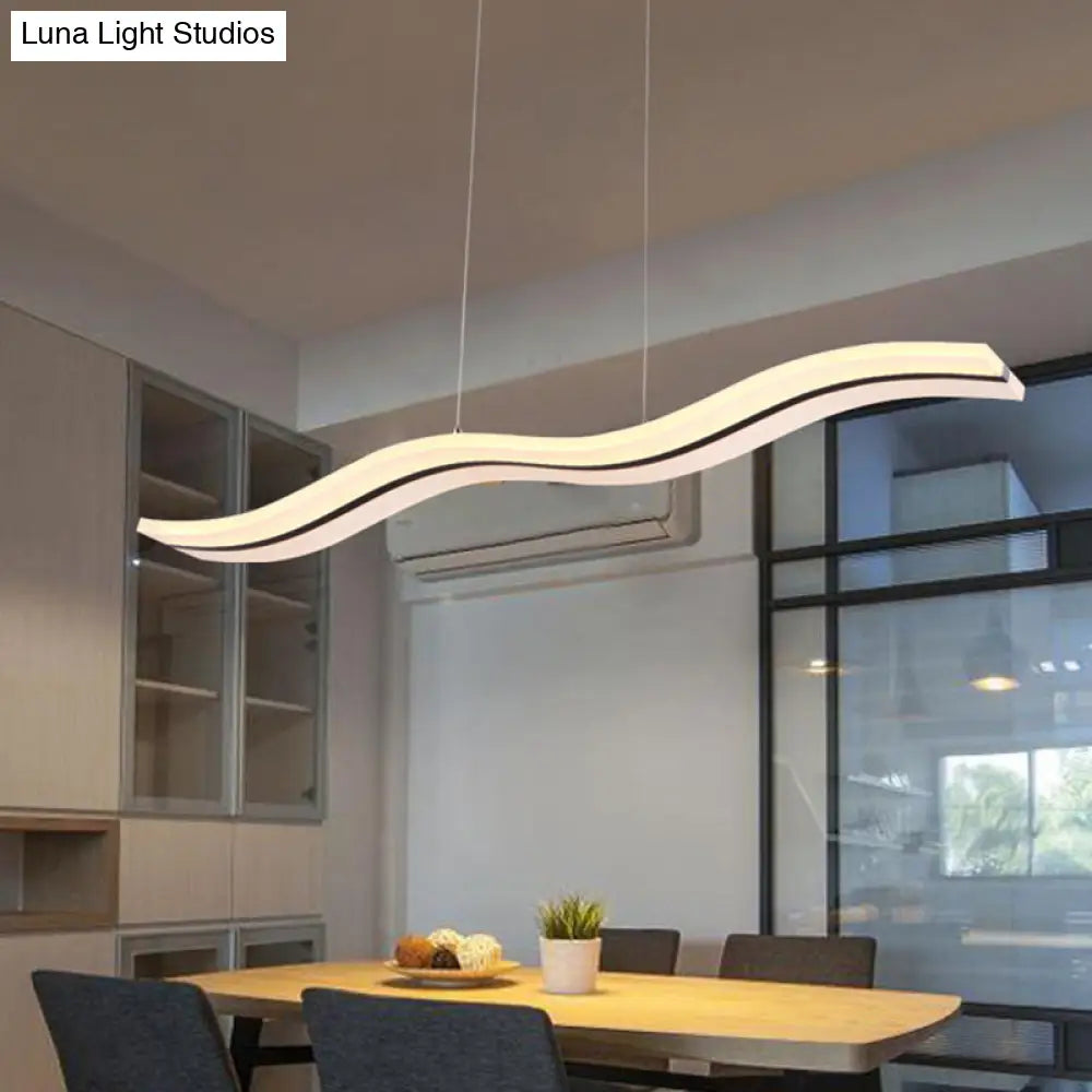 Modern Style Led Island Pendant Light With Acrylic Shade