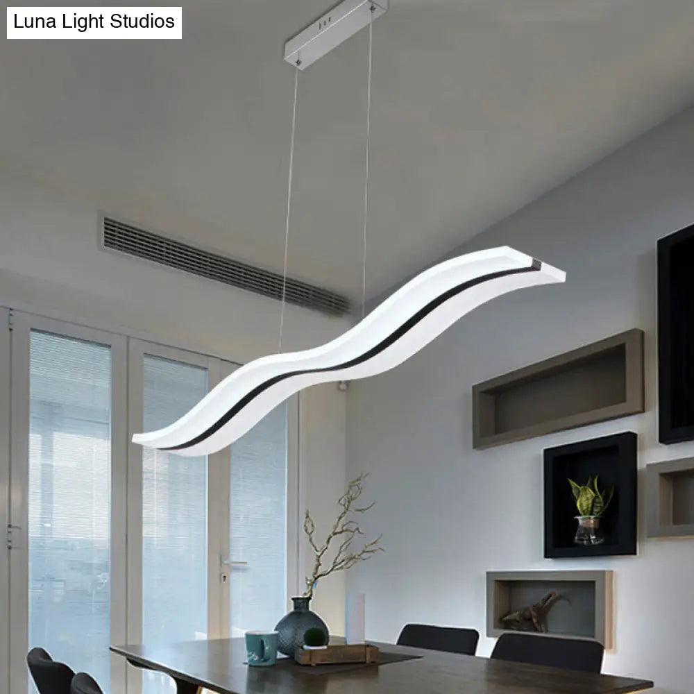 Modern Style Led Island Pendant Light With Acrylic Shade