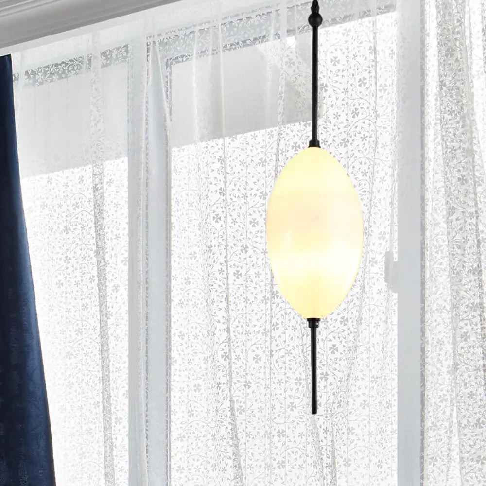 Modern Teardrop/Drum/Cylinder Glass Cluster Pendant Light - Blue/White 1/3 Lights Dining Room