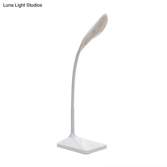 Modern Touch Control Led Desk Lamp - Rechargeable Reading Light In Blue/Pink/White