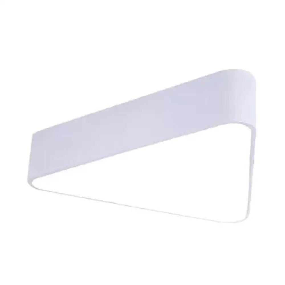 Modern Triangle Led Ceiling Light - Slim Flush Mount Design White / Warm 18’