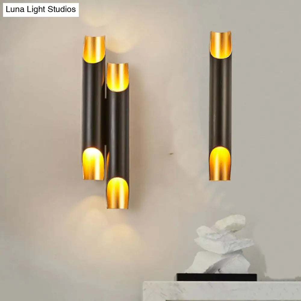 Modern Tubular Aluminum Wall Sconce For Living Room Lighting