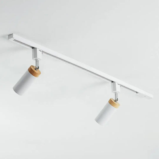 Modern Tubular Track Light For Commercial Use - Metal Spotlight With Semi-Mount Ceiling Design 2 /